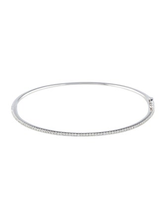 Bony Levy 18K Diamond Skinny Stackable Bangle