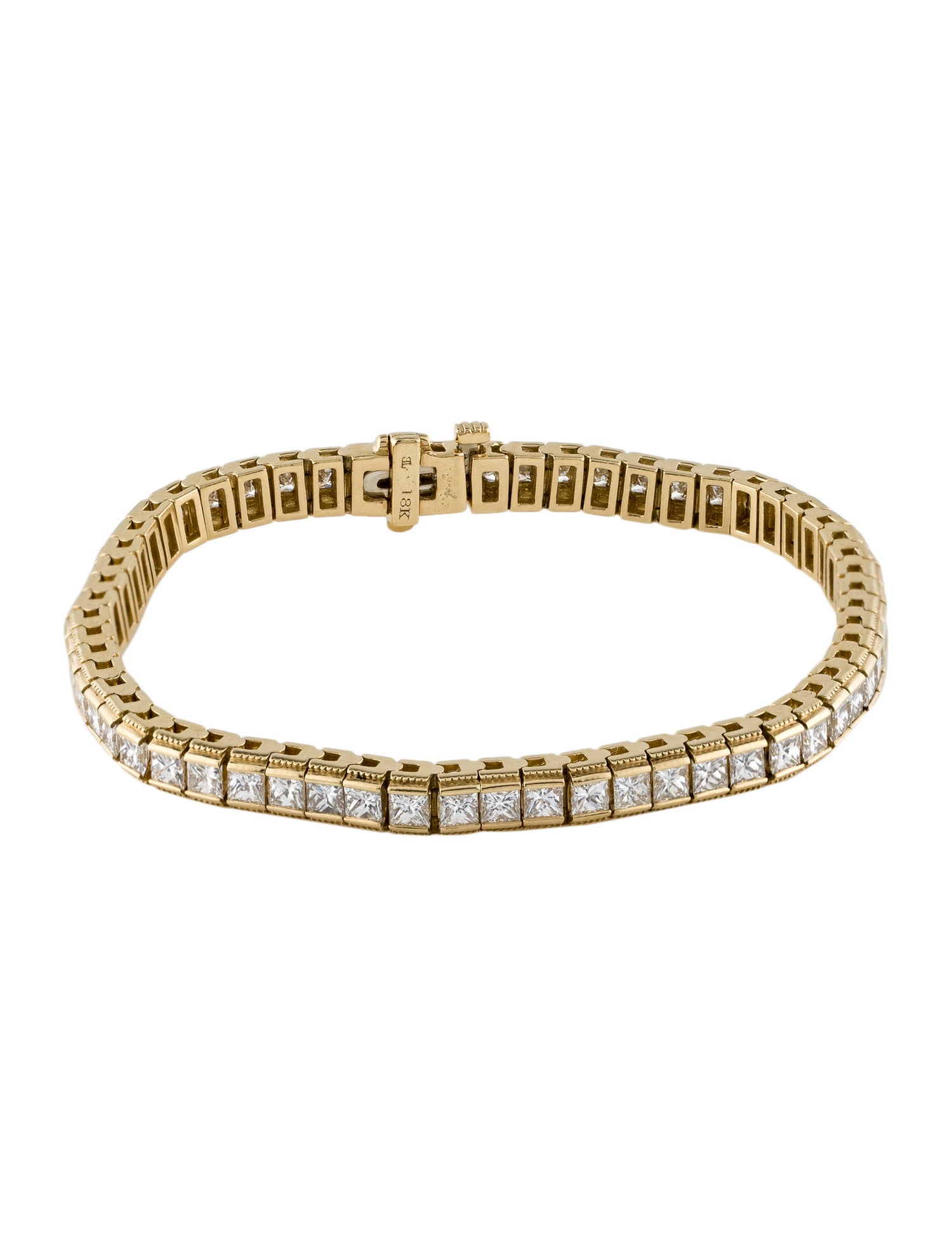 Bony Levy 18K 7.08ctw Diamond Tennis Bracelet