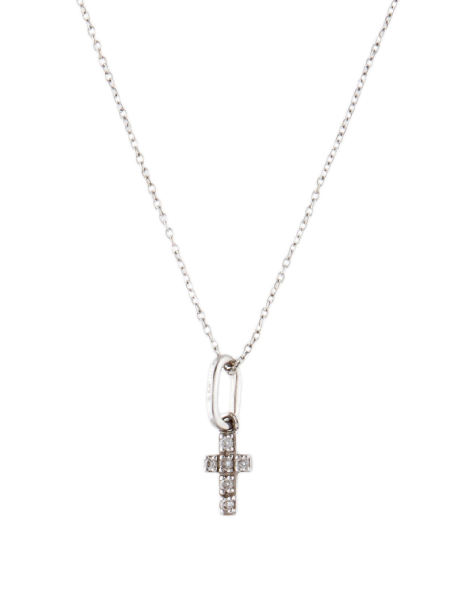 Bony Levy 18K Diamond Mini Cross Necklace