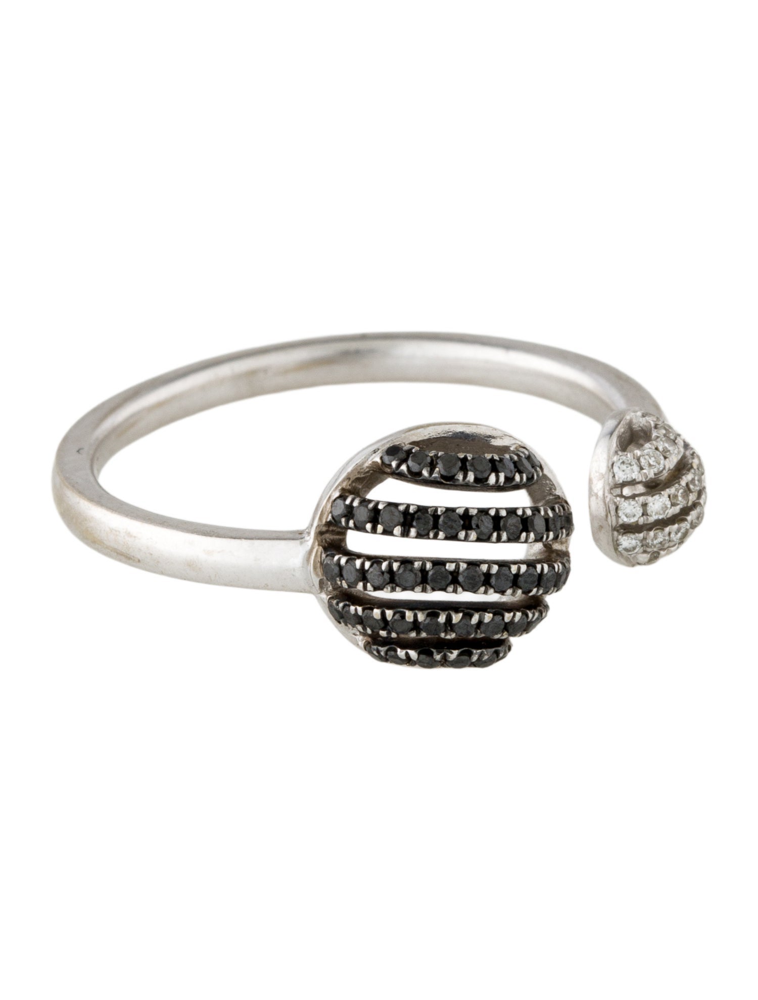 Bony Levy 18K Diamond Pave Open Ring