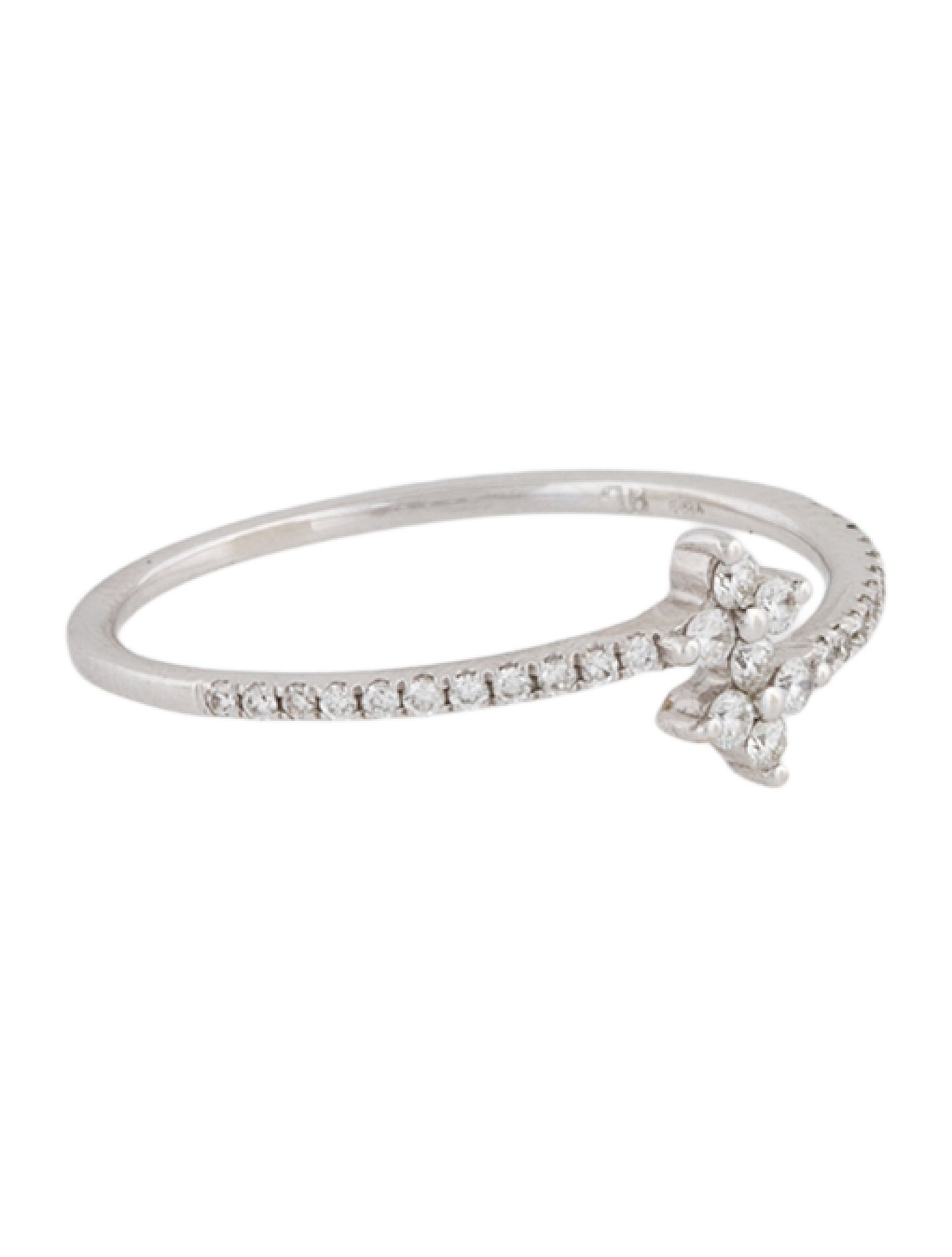 Bony Levy 18K Diamond Double Clover Cocktail Ring