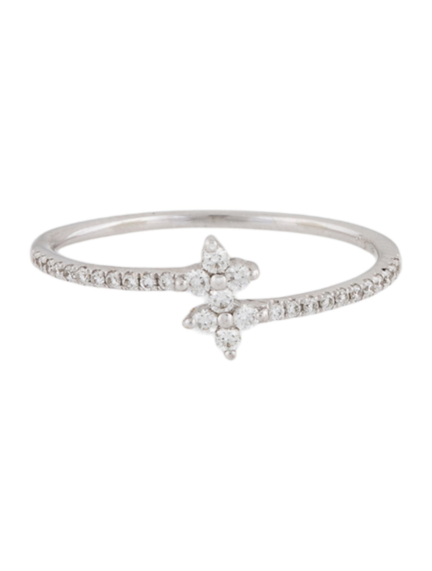 Bony Levy 18K Diamond Double Clover Cocktail Ring
