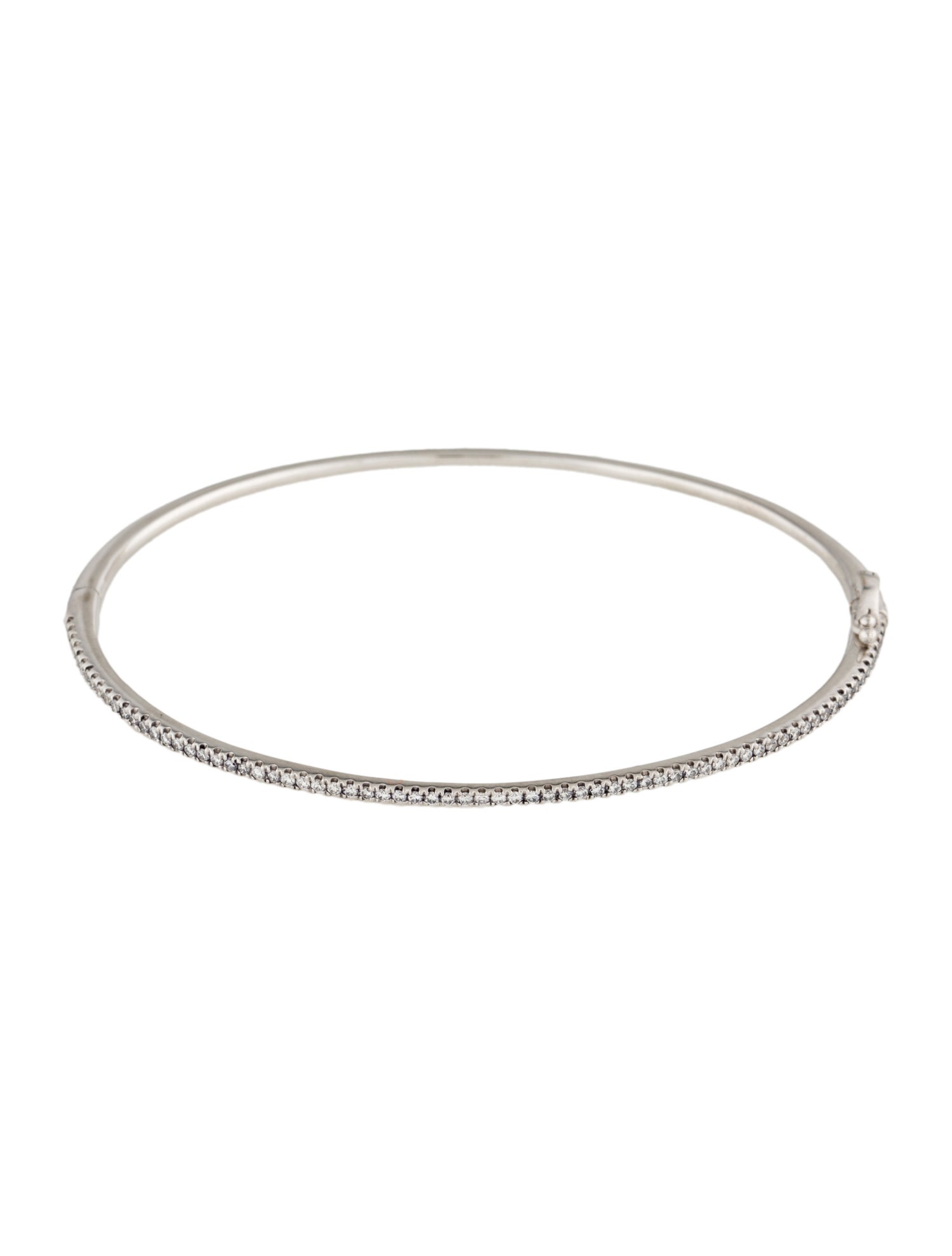 Bony Levy 18K Diamond Skinny Bangle Bracelet