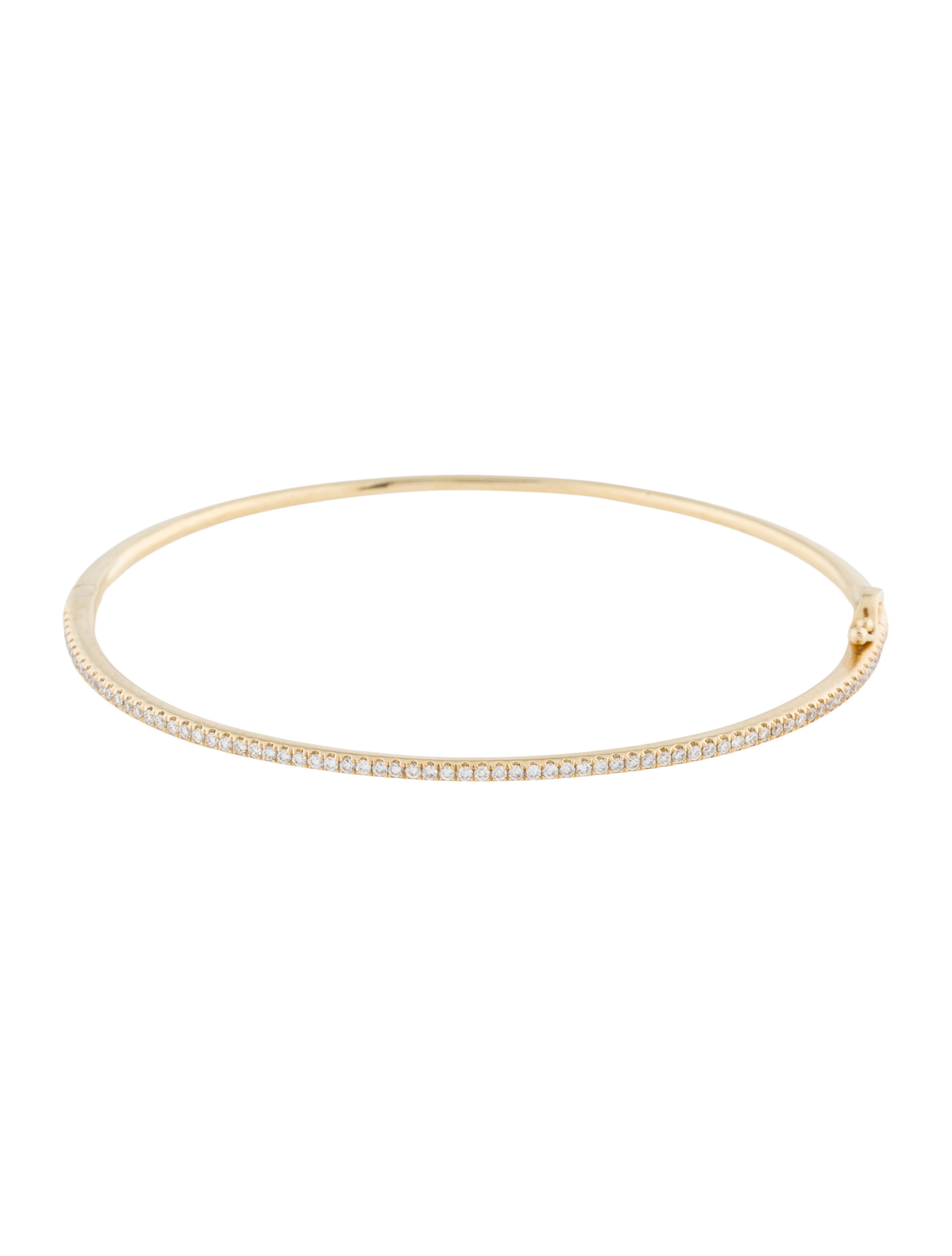 Bony Levy 18K Diamond Skinny Stackable Bangle