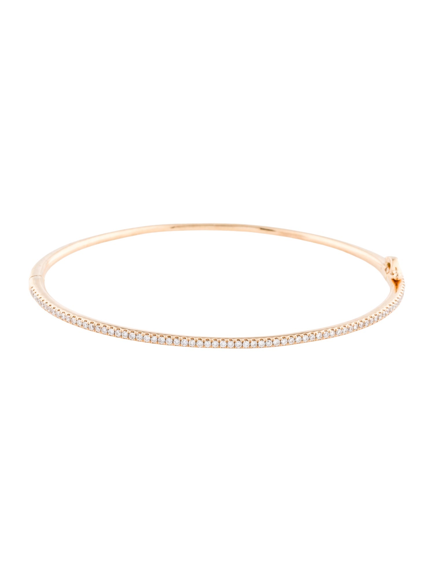Bony Levy 18K Diamond Skinny Stackable Bangle