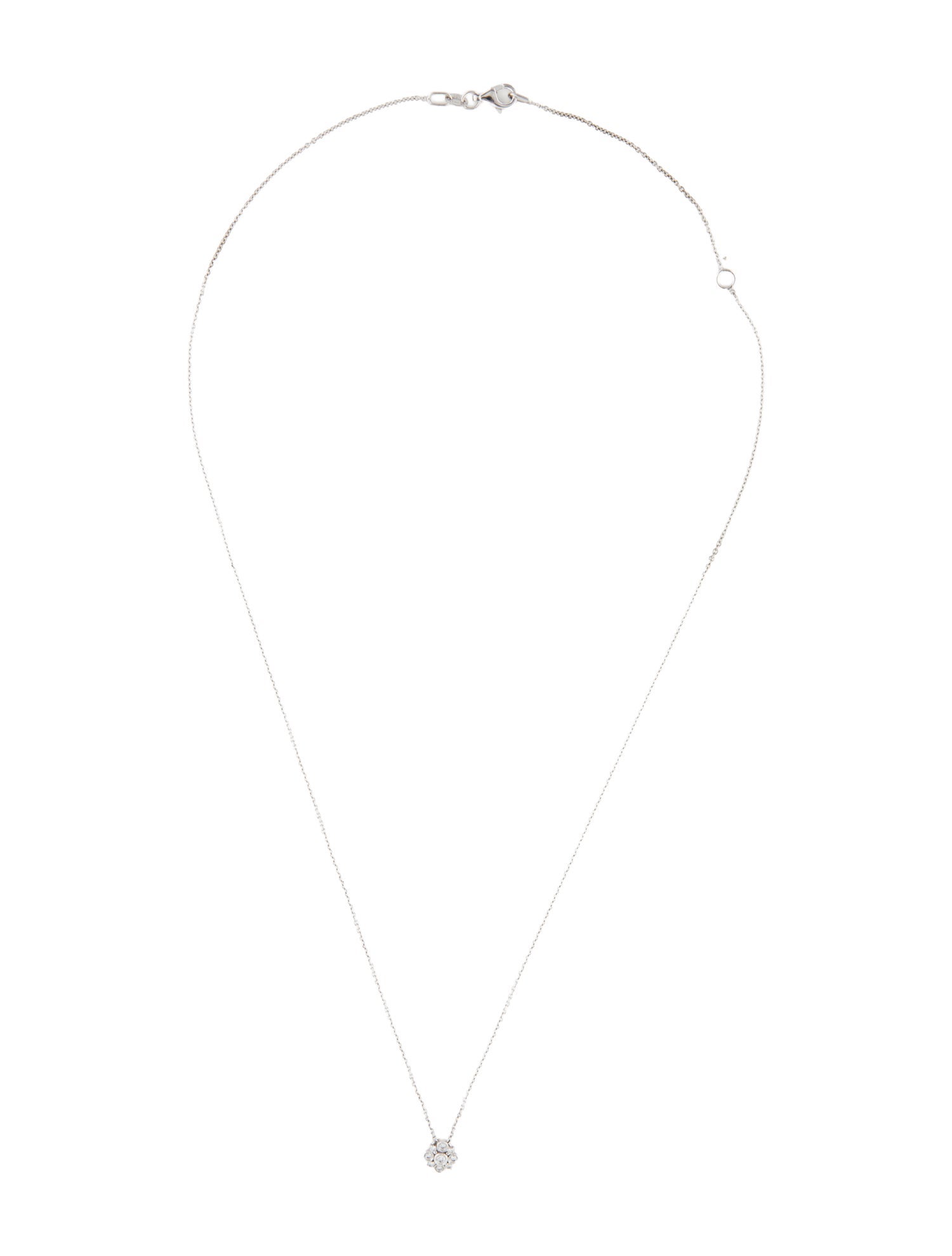 Bony Levy 18K Diamond Flower Pendant Necklace