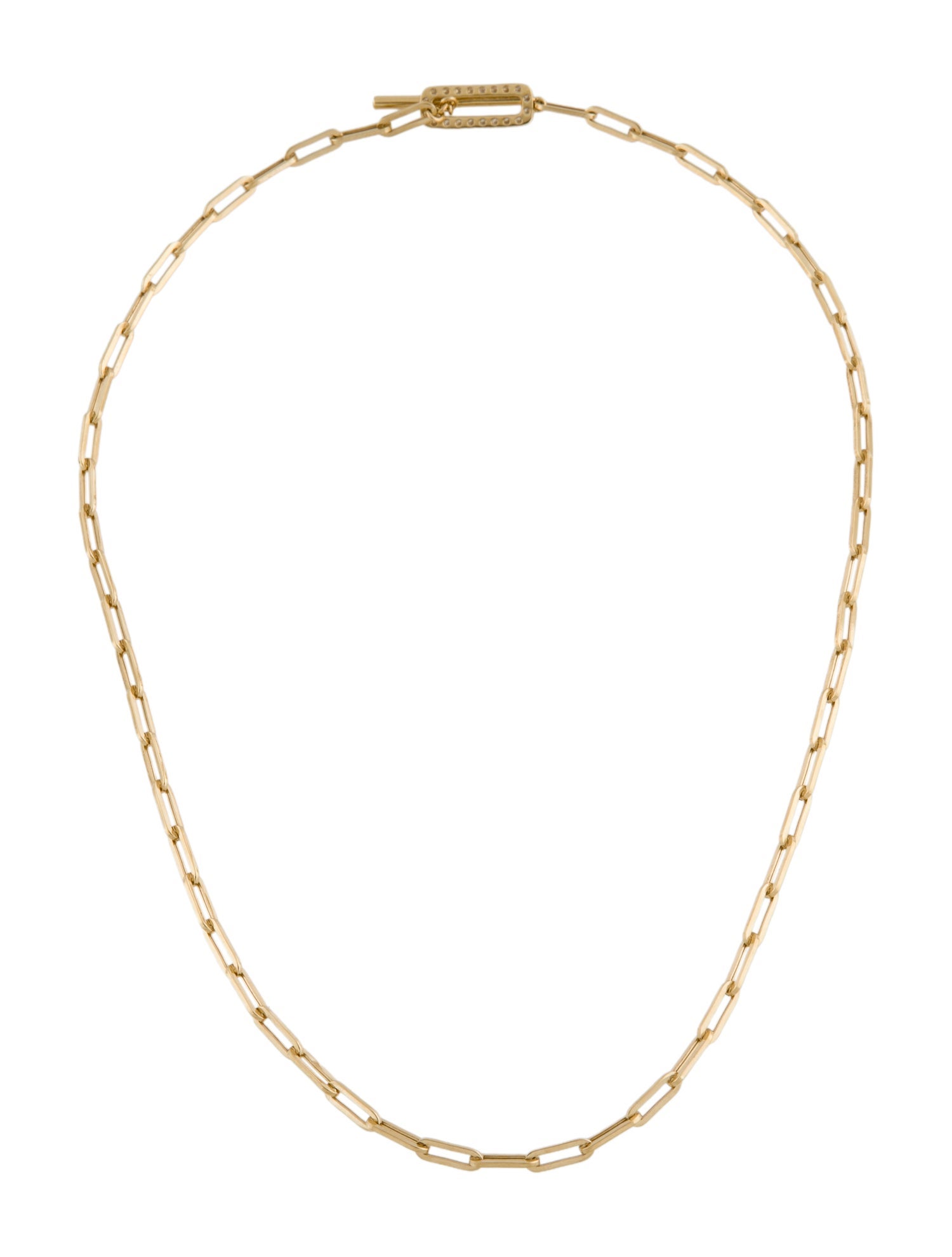 Bony Levy 18K Varda Diamond Toggle Link Necklace