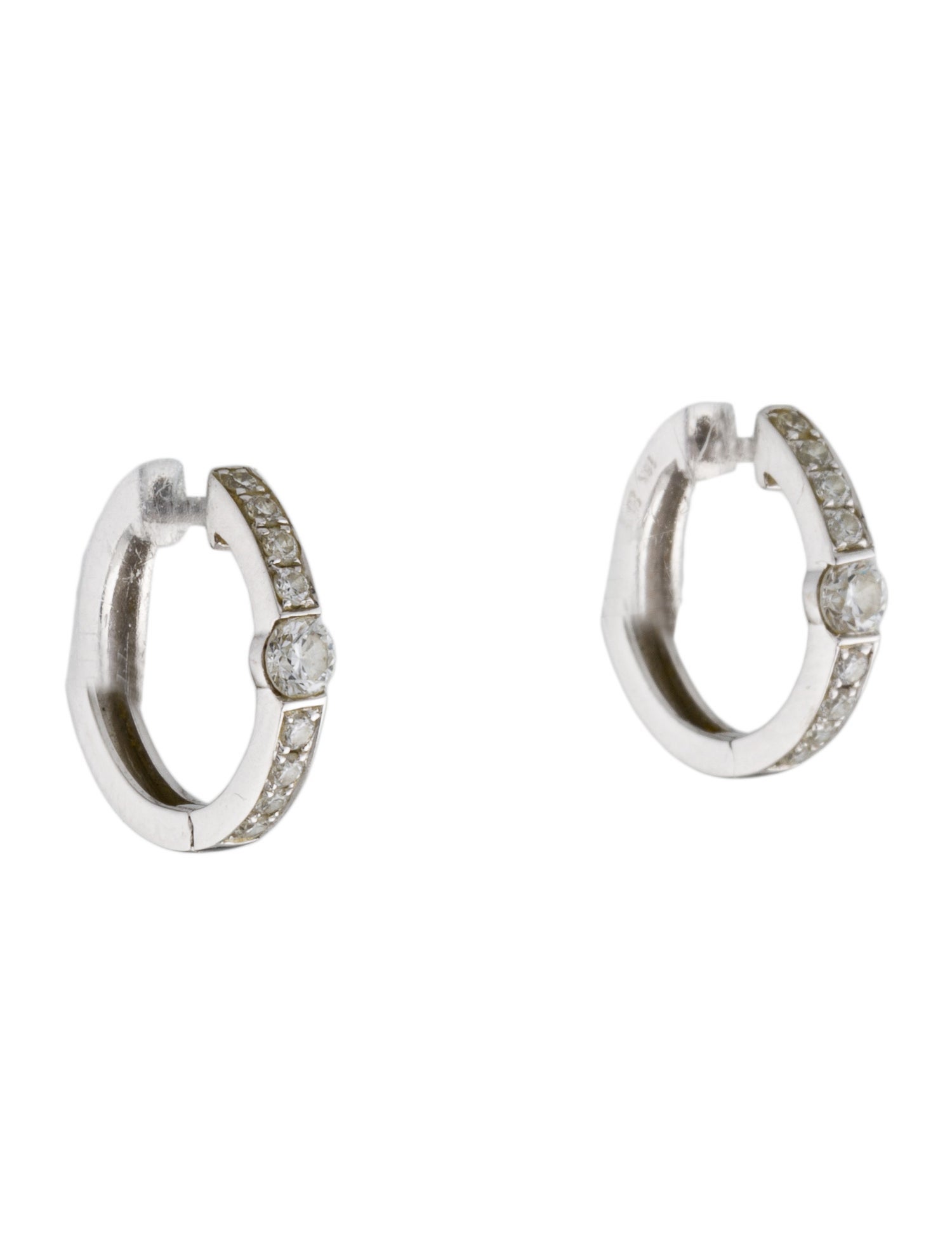 Bony Levy 18K Diamond Liora Huggie Earrings