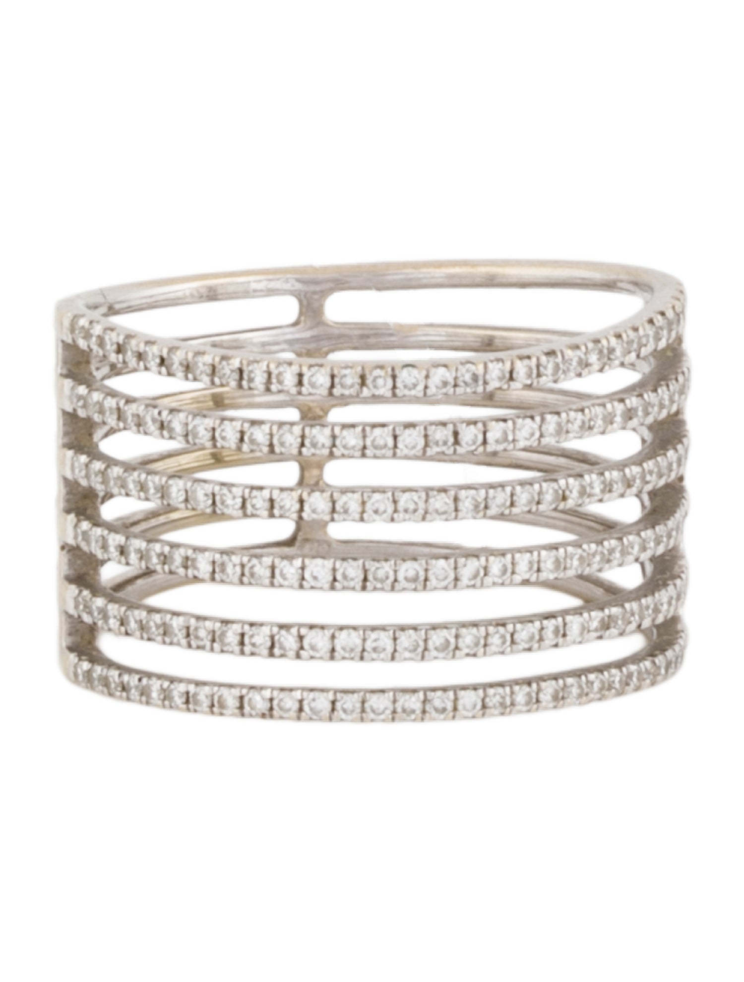 Bony Levy 18K Diamond Spaced Band