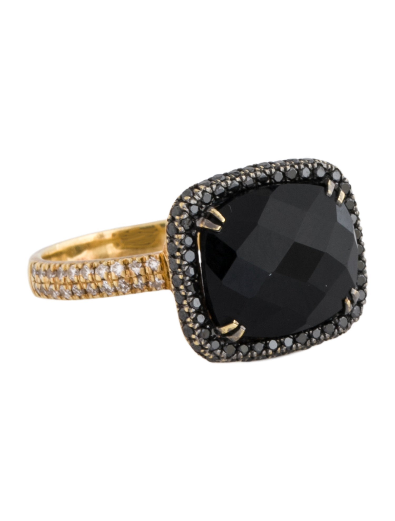Bony Levy 18K Onyx & Diamond Iris Cocktail Ring