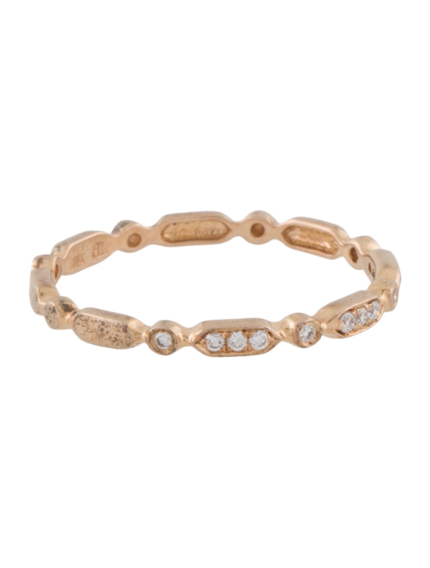 Bony Levy 18K Diamond Geometric Stacking Ring