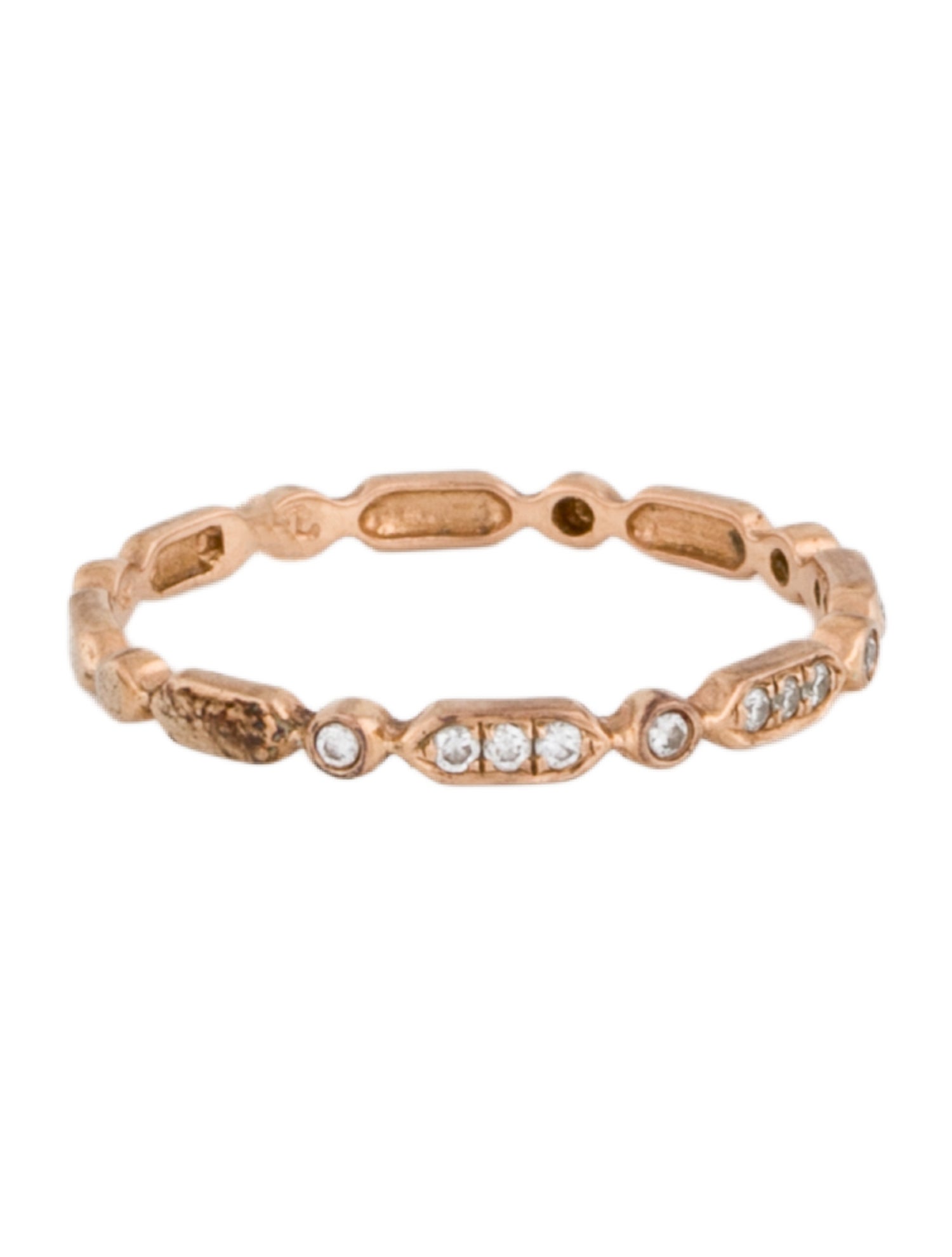 Bony Levy 18K Diamond Pavé Geometric Stackable Ring