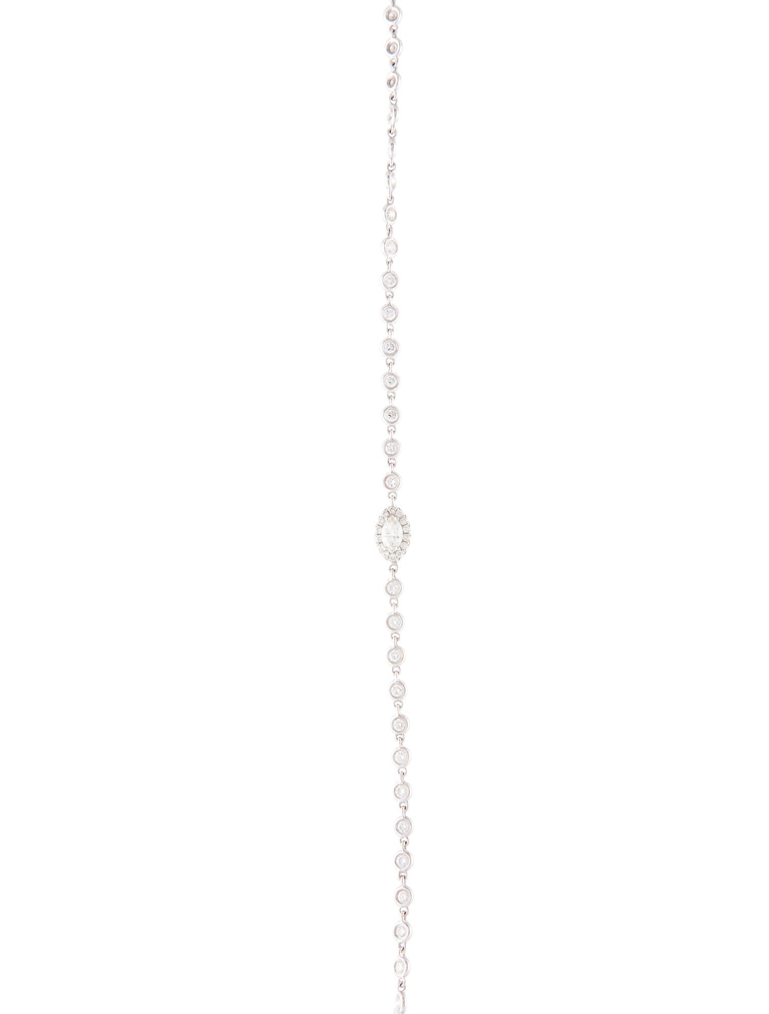 Bony Levy 18K 7.22ctw Diamond Station Necklace