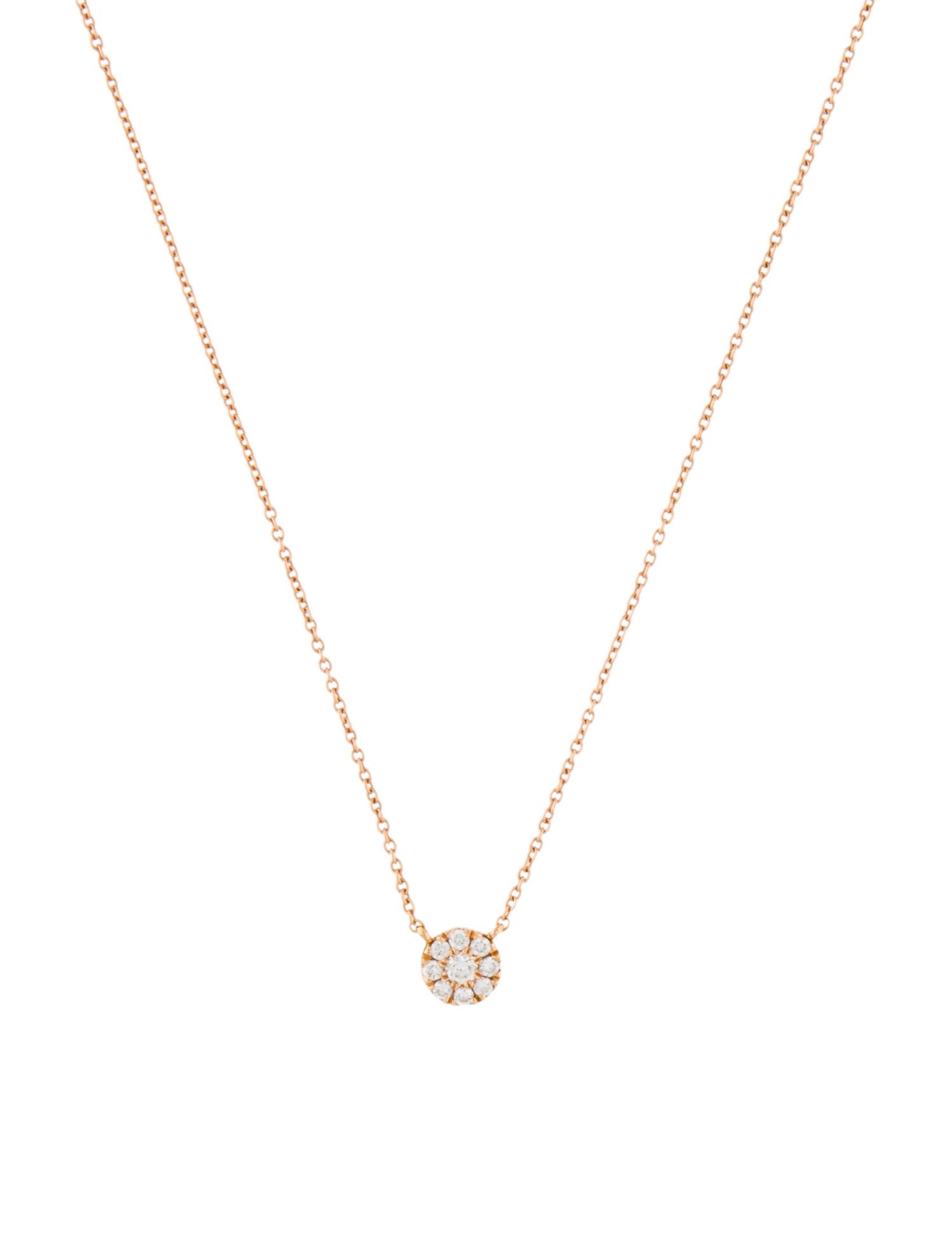 Bony Levy 18K Diamond Cluster Pendant Necklace
