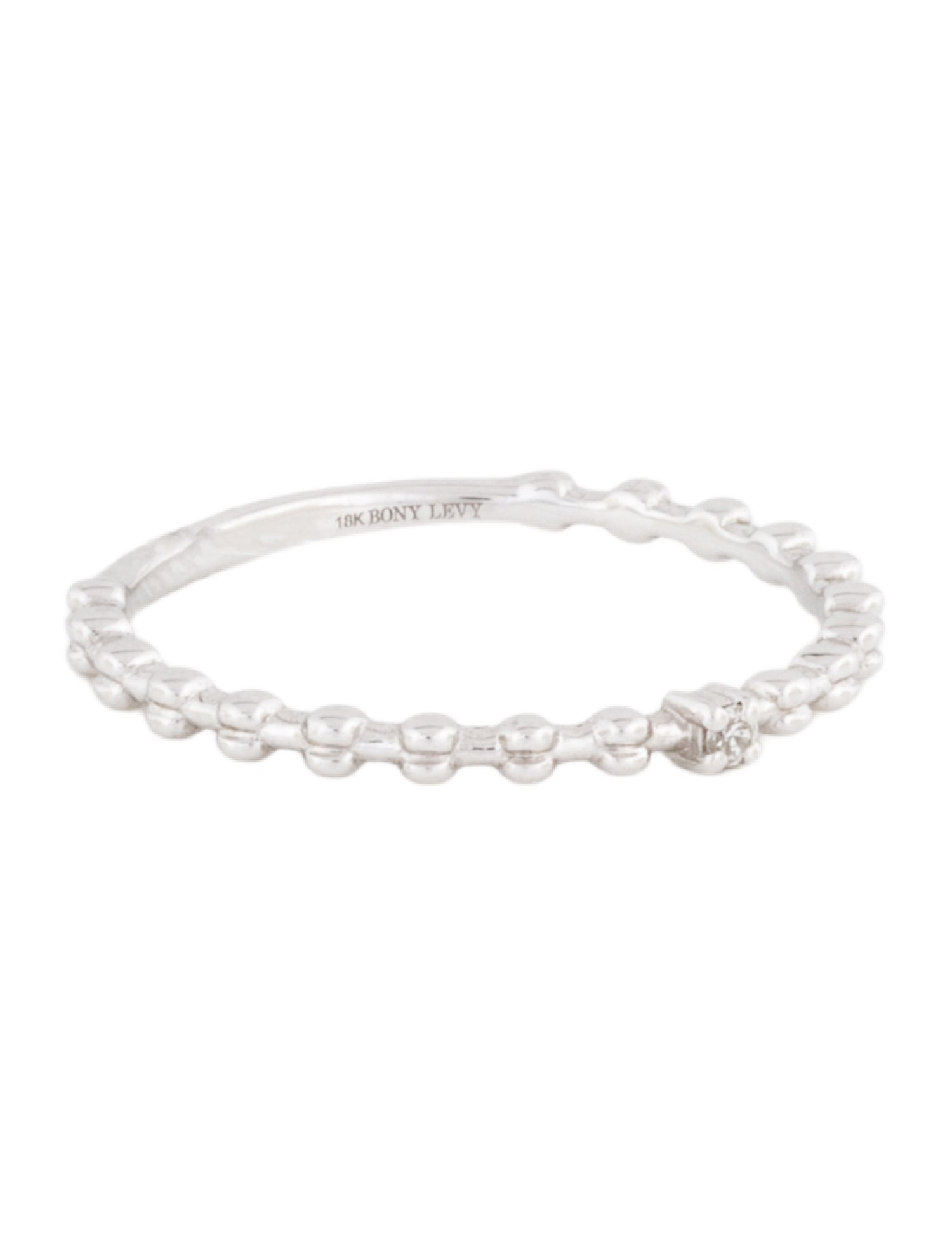 Bony Levy 18K Diamond Beaded Band