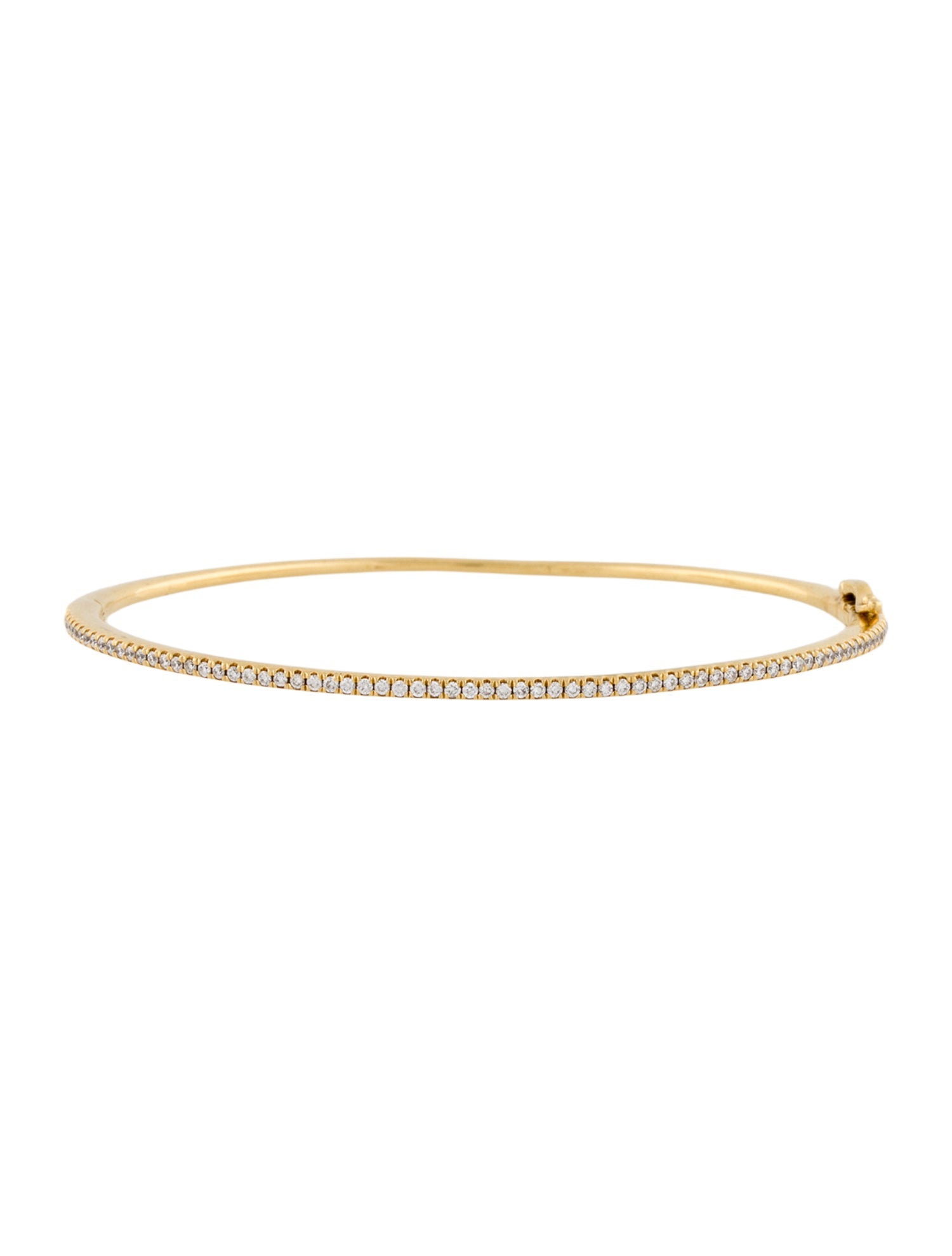 Bony Levy 18K Diamond Skinny Stackable Bangle Bracelet