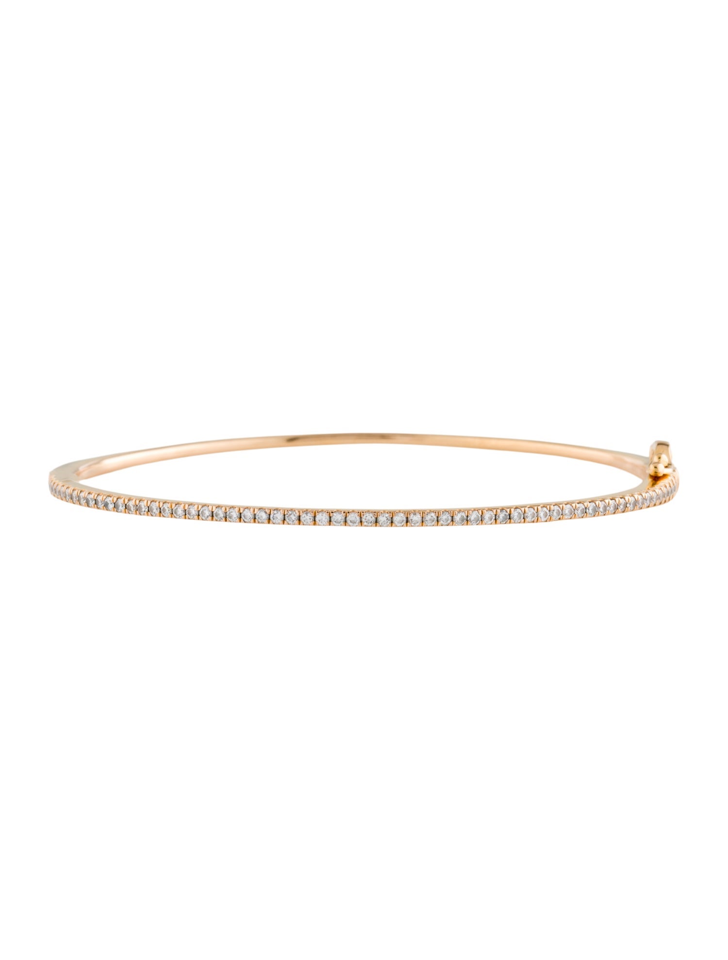 Bony Levy 18K Diamond Skinny Stackable Bangle Bracelet