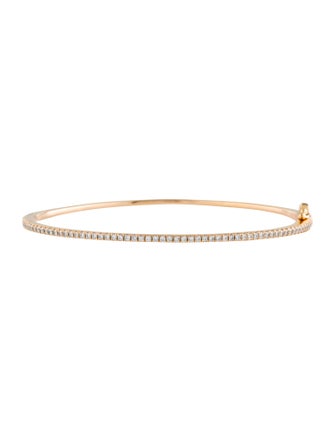 Bony Levy 18K Diamond Skinny Stackable Bangle Bracelet
