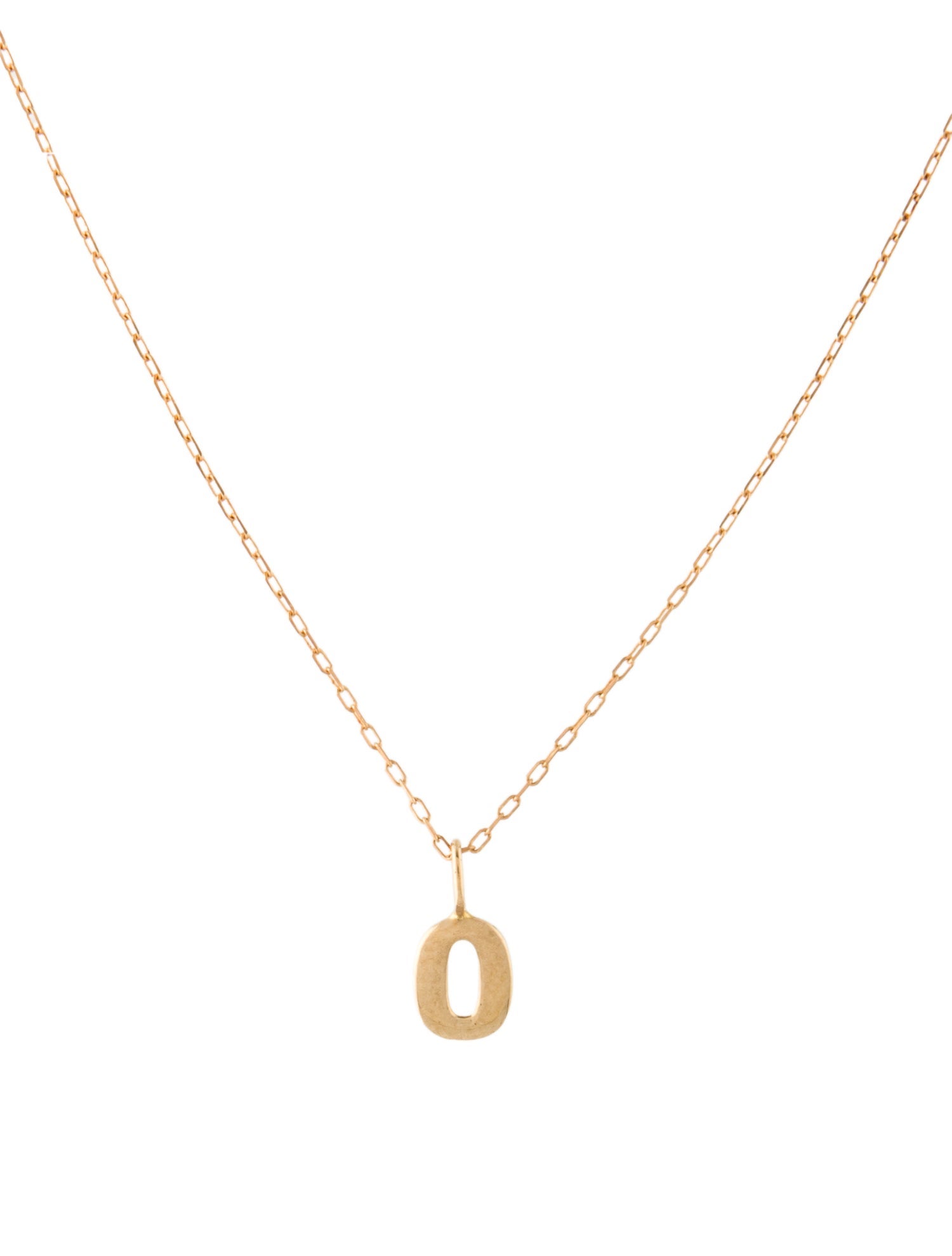 Bony Levy 14K Initial 'O' Pendant Necklace