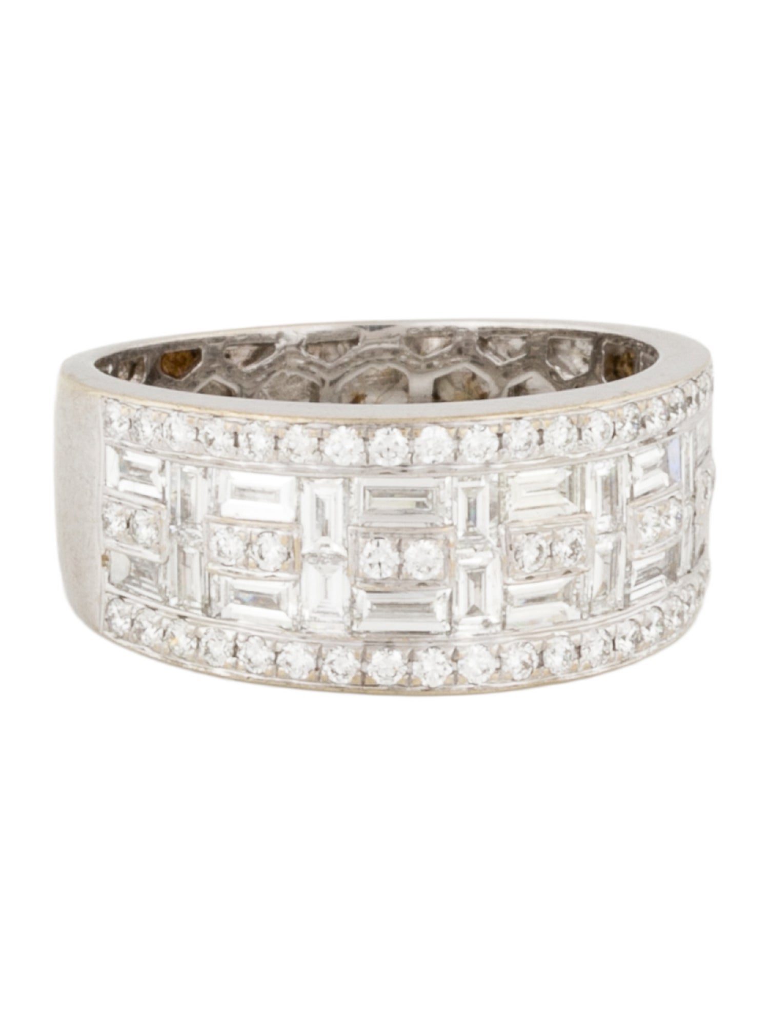 Bony Levy 18K Multi-Cut Diamond Gatsby Band Ring