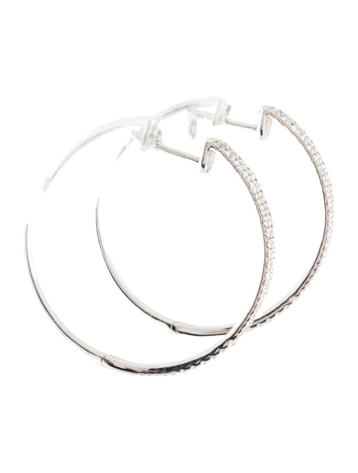 Bony Levy 18K Diamond Hoop Earrings