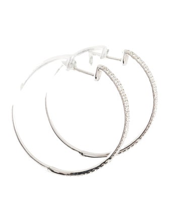 Bony Levy 18K Diamond Hoop Earrings