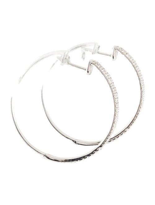 Bony Levy 18K Diamond Hoop Earrings