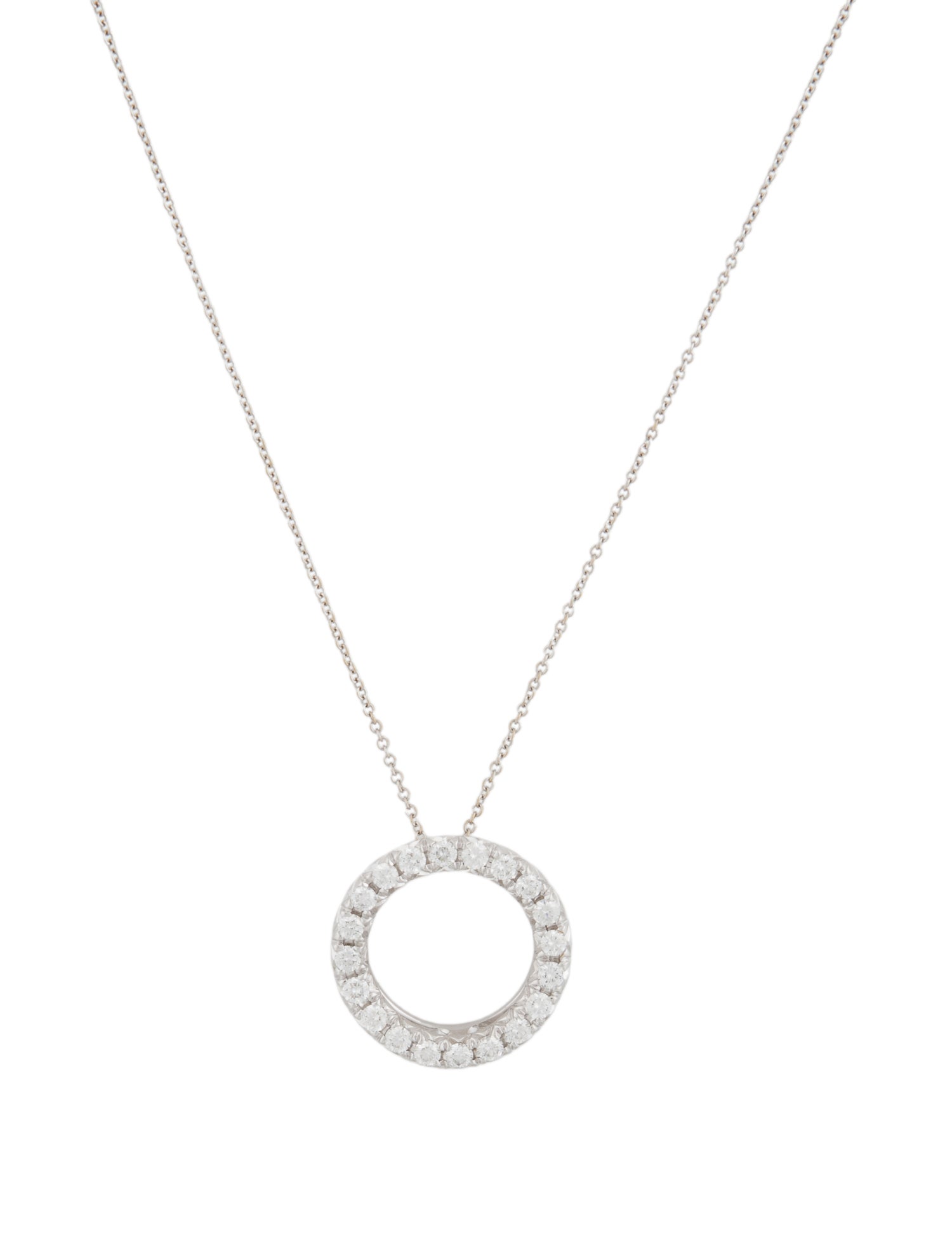 Bony Levy 18K Diamond Circle Pendant Necklace