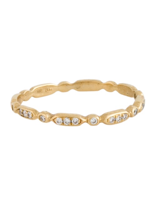 Bony Levy 18K Diamond Pave Geometric Stackable Ring