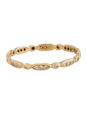 Bony Levy 18K Diamond Pave Geometric Stackable Ring