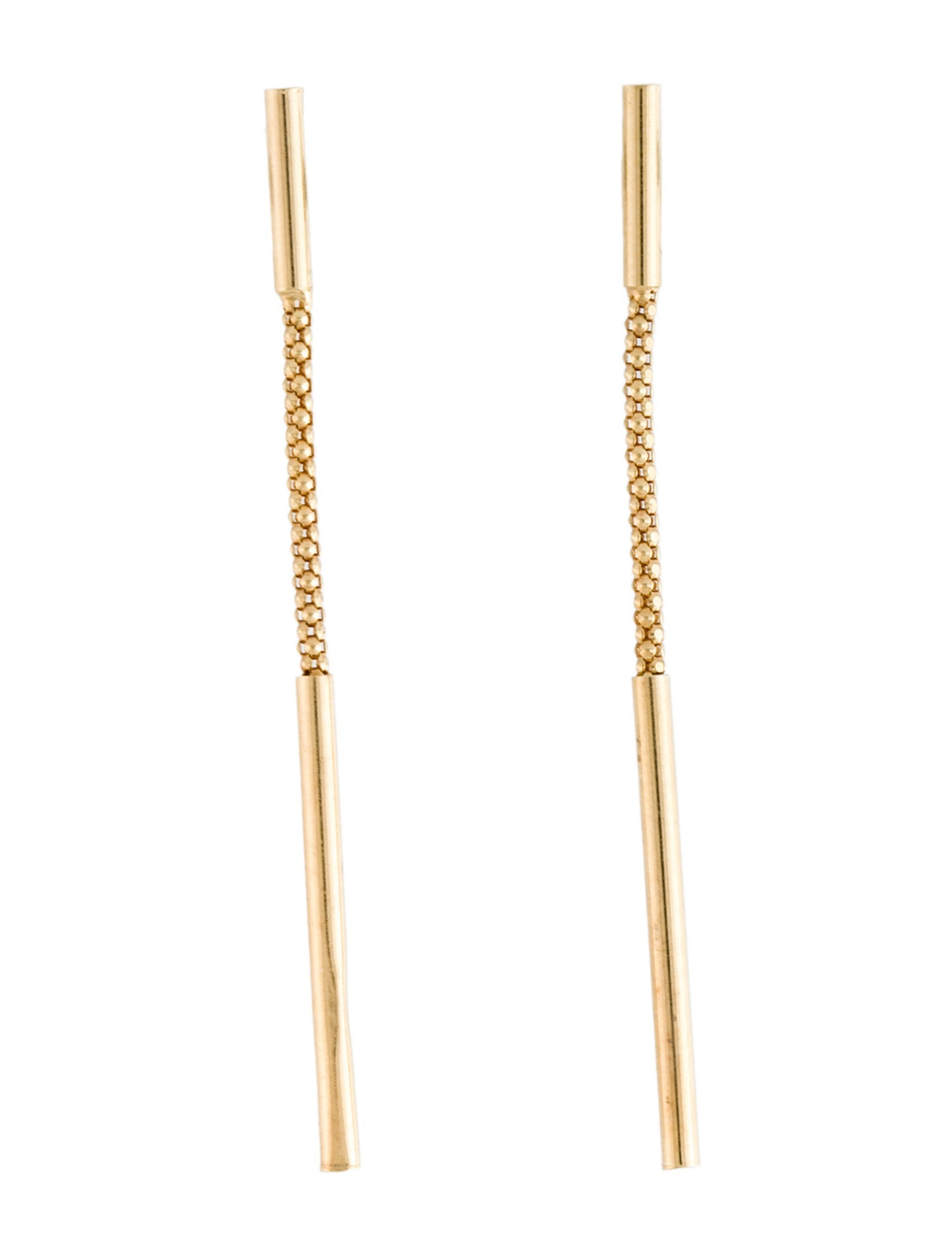 Bony Levy 14K Linear Drop Earrings