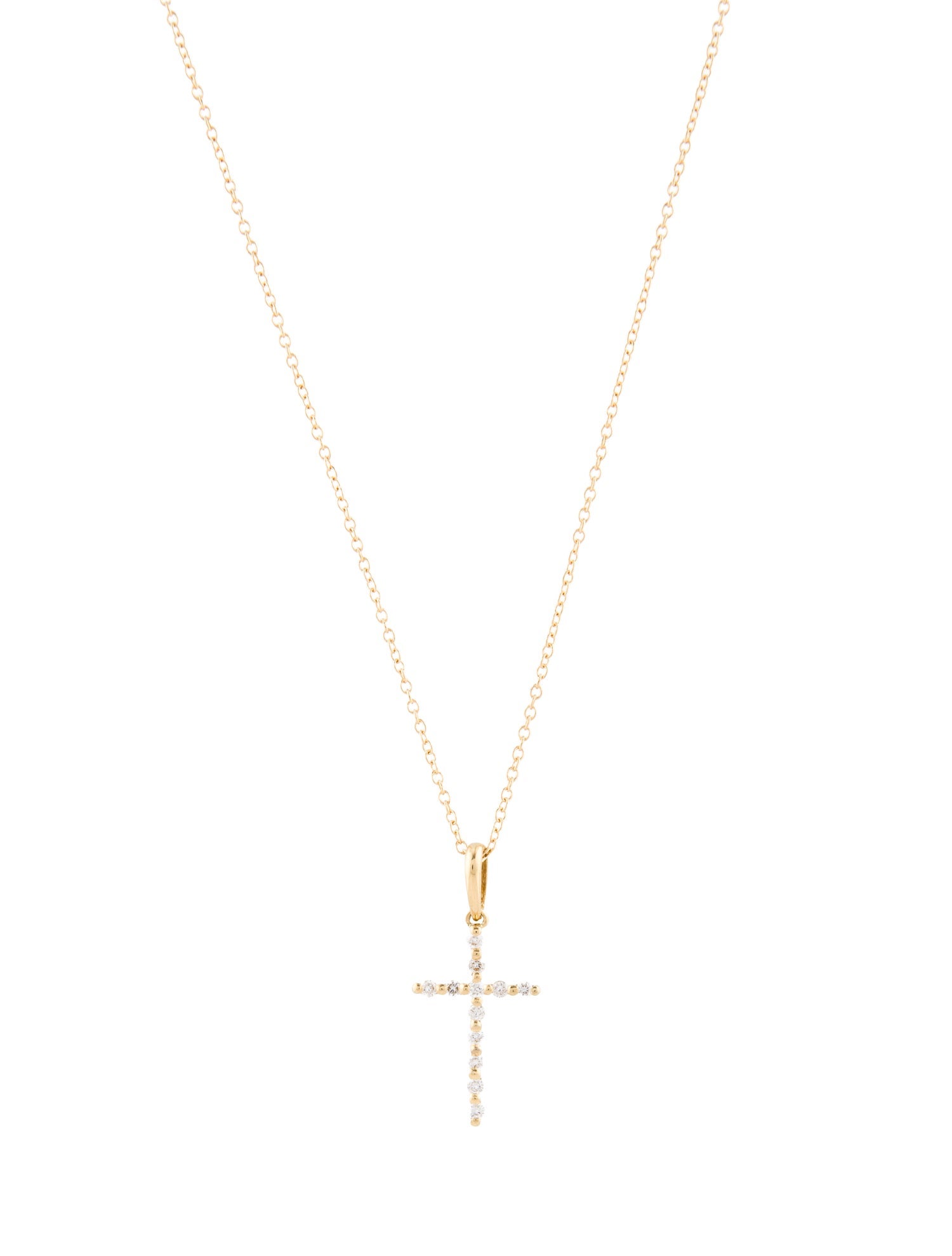 Bony Levy 18K Diamond Cross Pendant Necklace