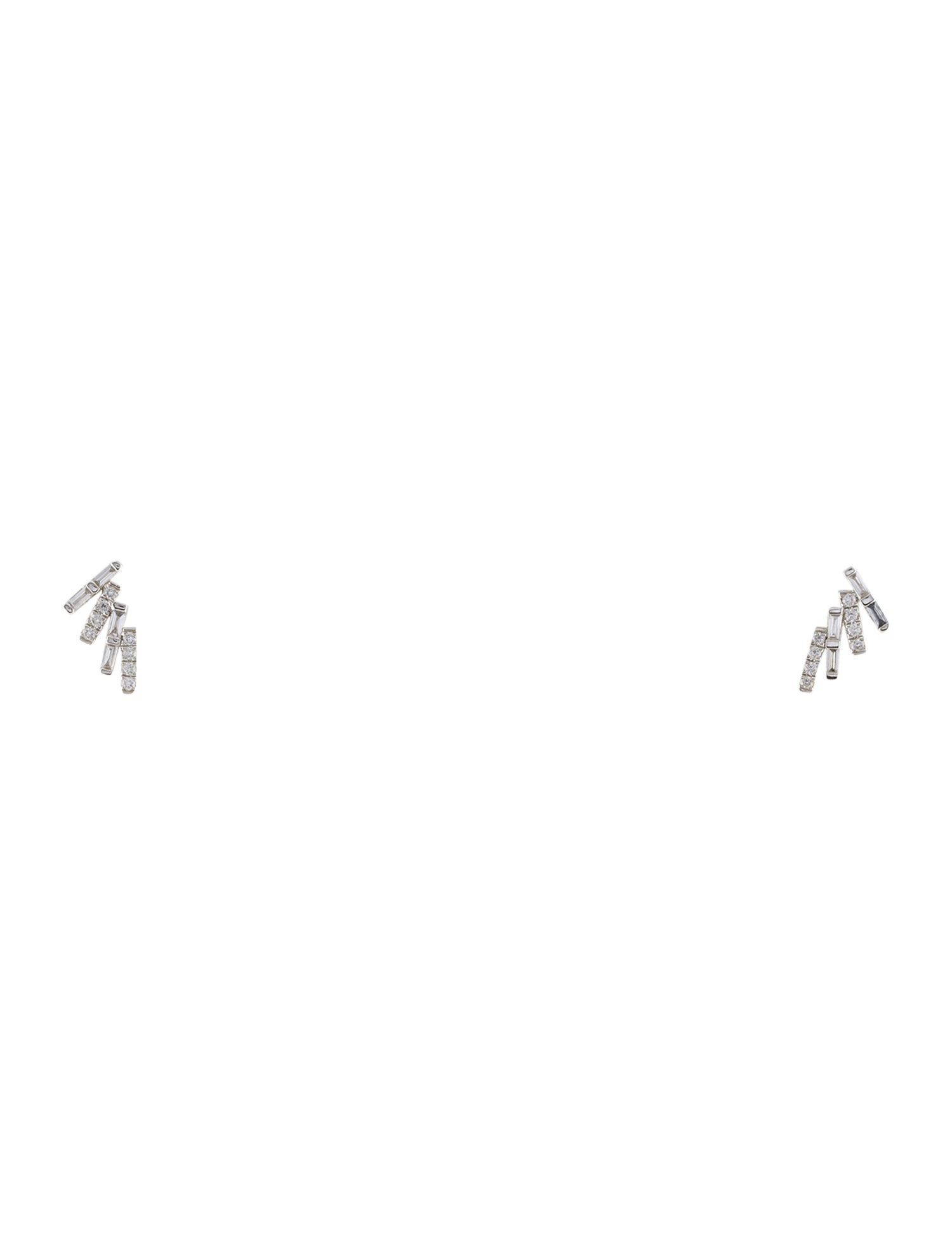 Bony Levy 18K Diamond Bar Stud Earrings