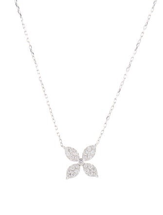 Bony Levy 18K Diamond Flower Pendant Necklace