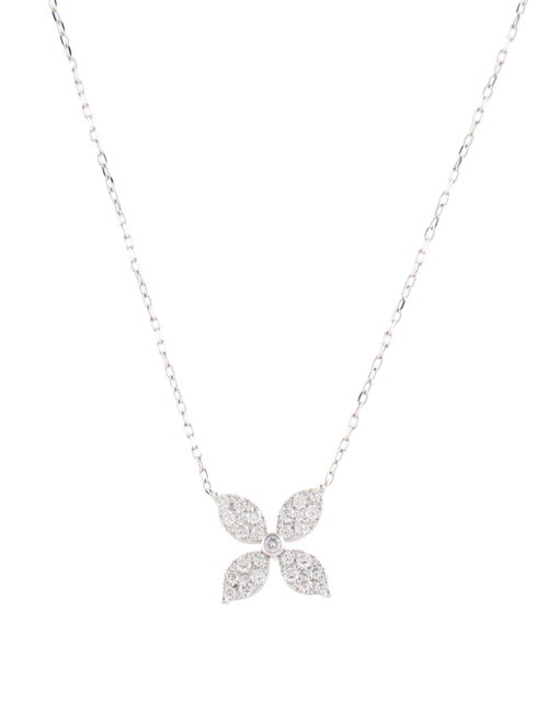 Bony Levy 18K Diamond Flower Pendant Necklace