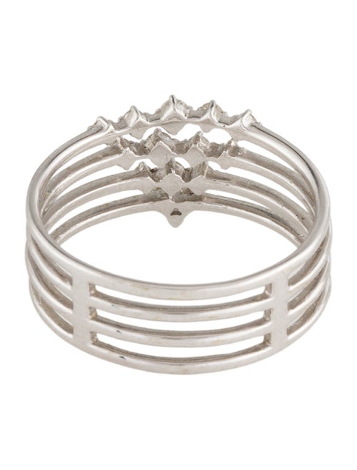 Bony Levy 18K Diamond Triangle 4-Row Band