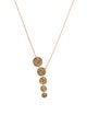 Bony Levy 14K Hammered Disc Pendant Necklace