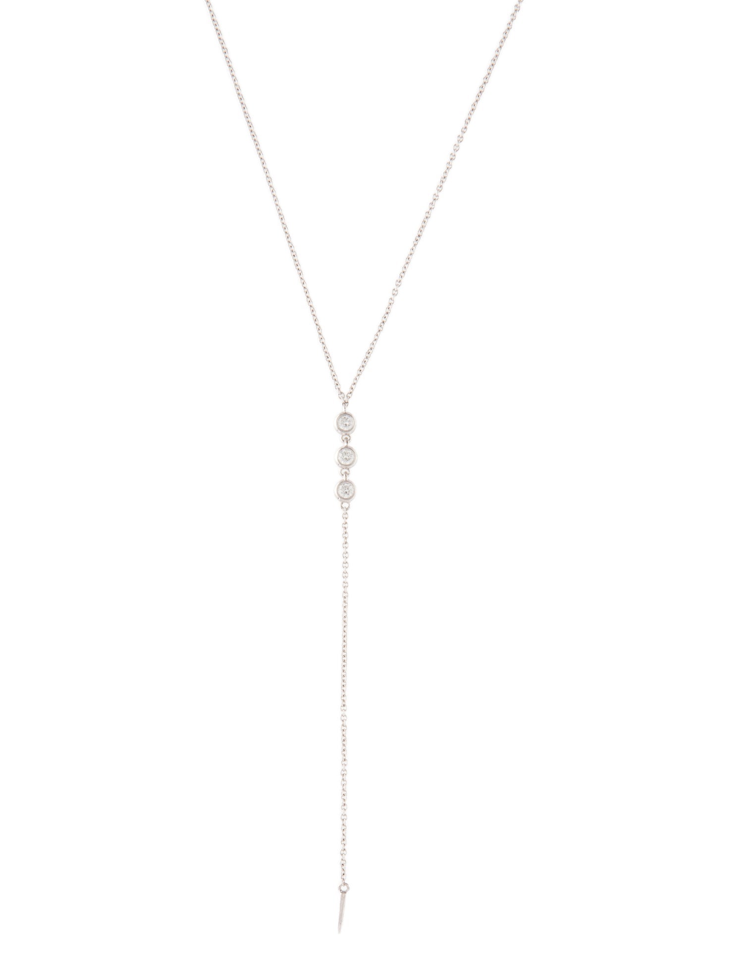 Bony Levy 18K Diamond Lavalier Necklace