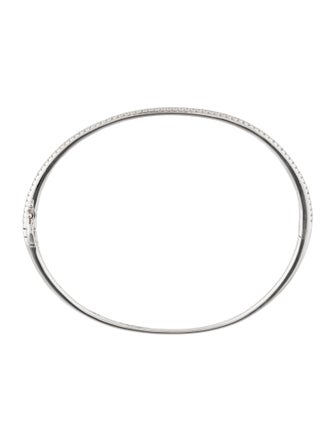 Bony Levy 18K Diamond Skinny Stackable Bangle Bracelet