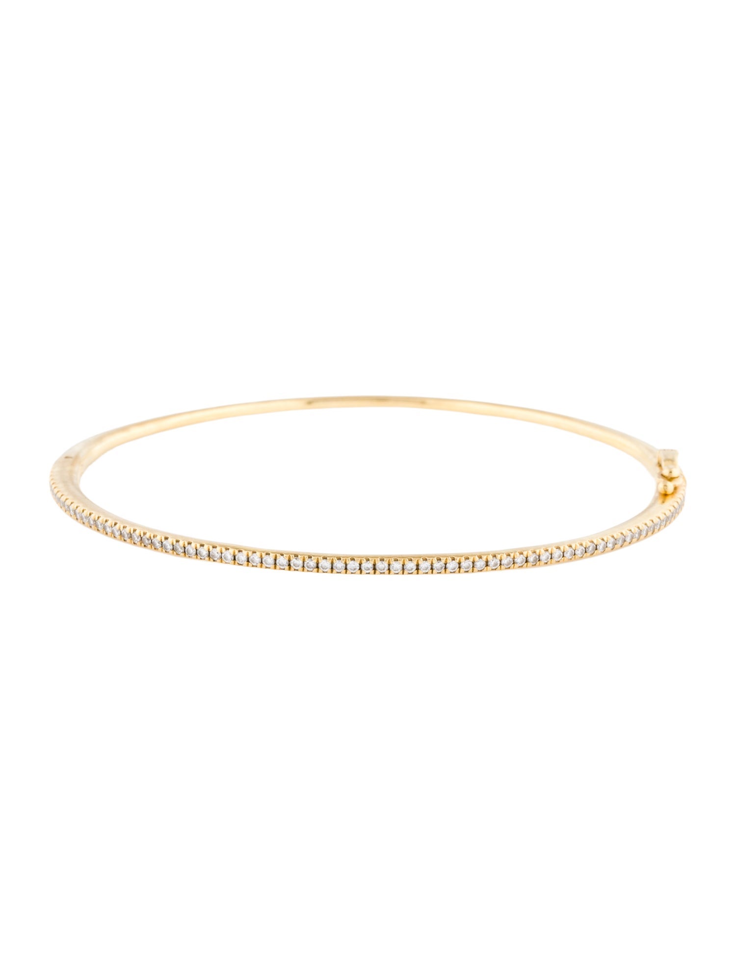 Bony Levy 18K Diamond Skinny Stackable Bangle