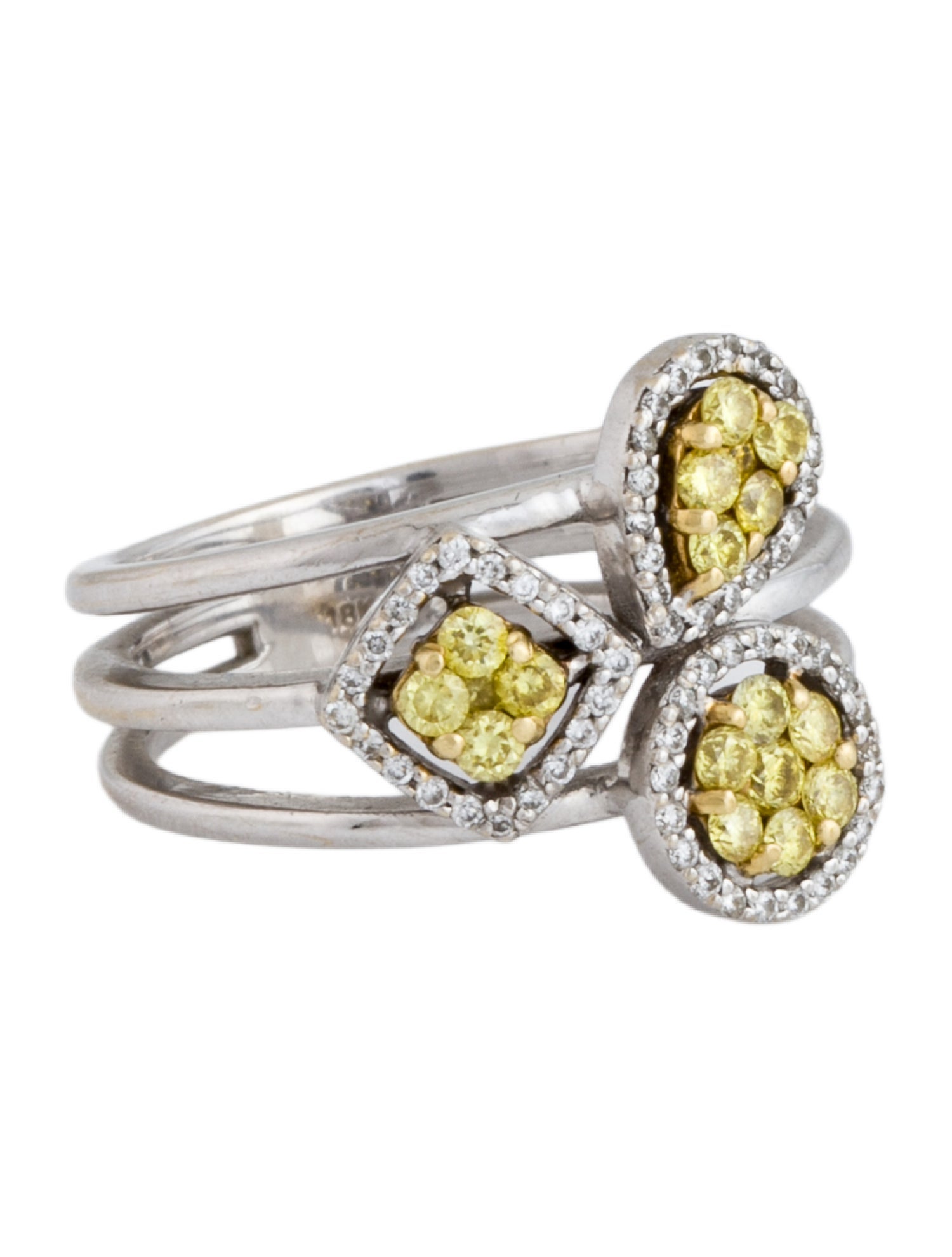 Bony Levy 18K Diamond Cluster Cocktail Ring