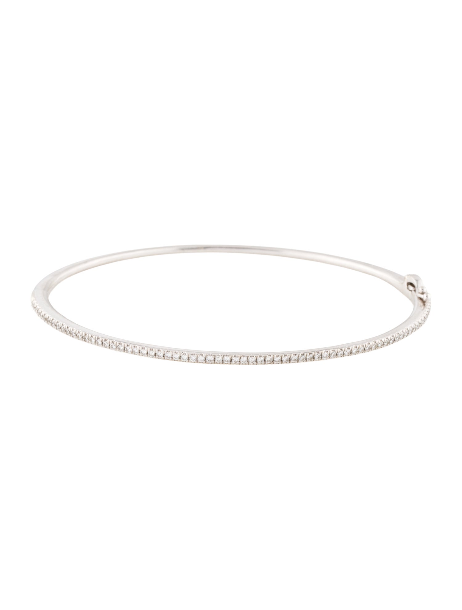 Bony Levy 18K Diamond Skinny Stackable Bangle