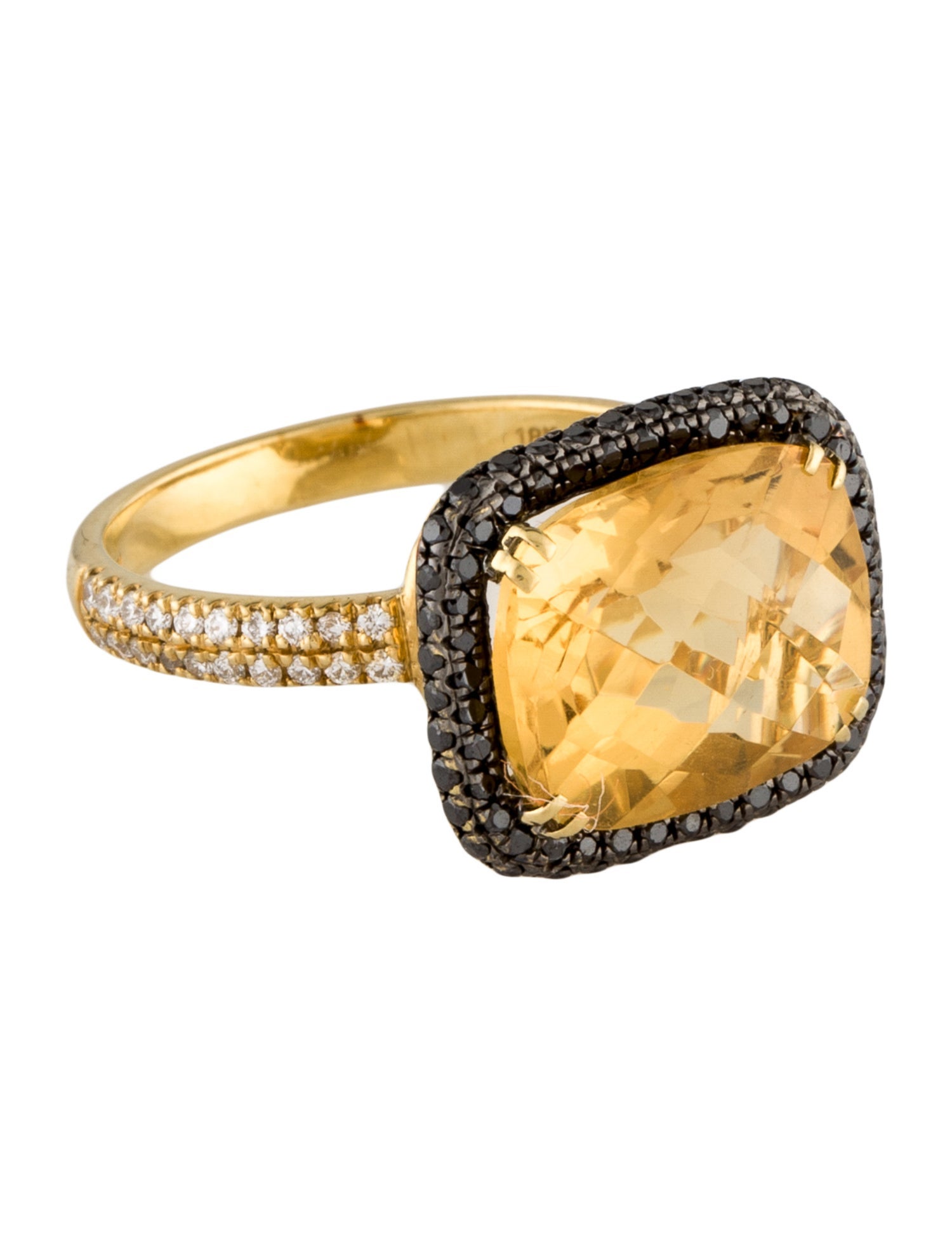 Bony Levy 18K Citrine & Diamond Cocktail Ring