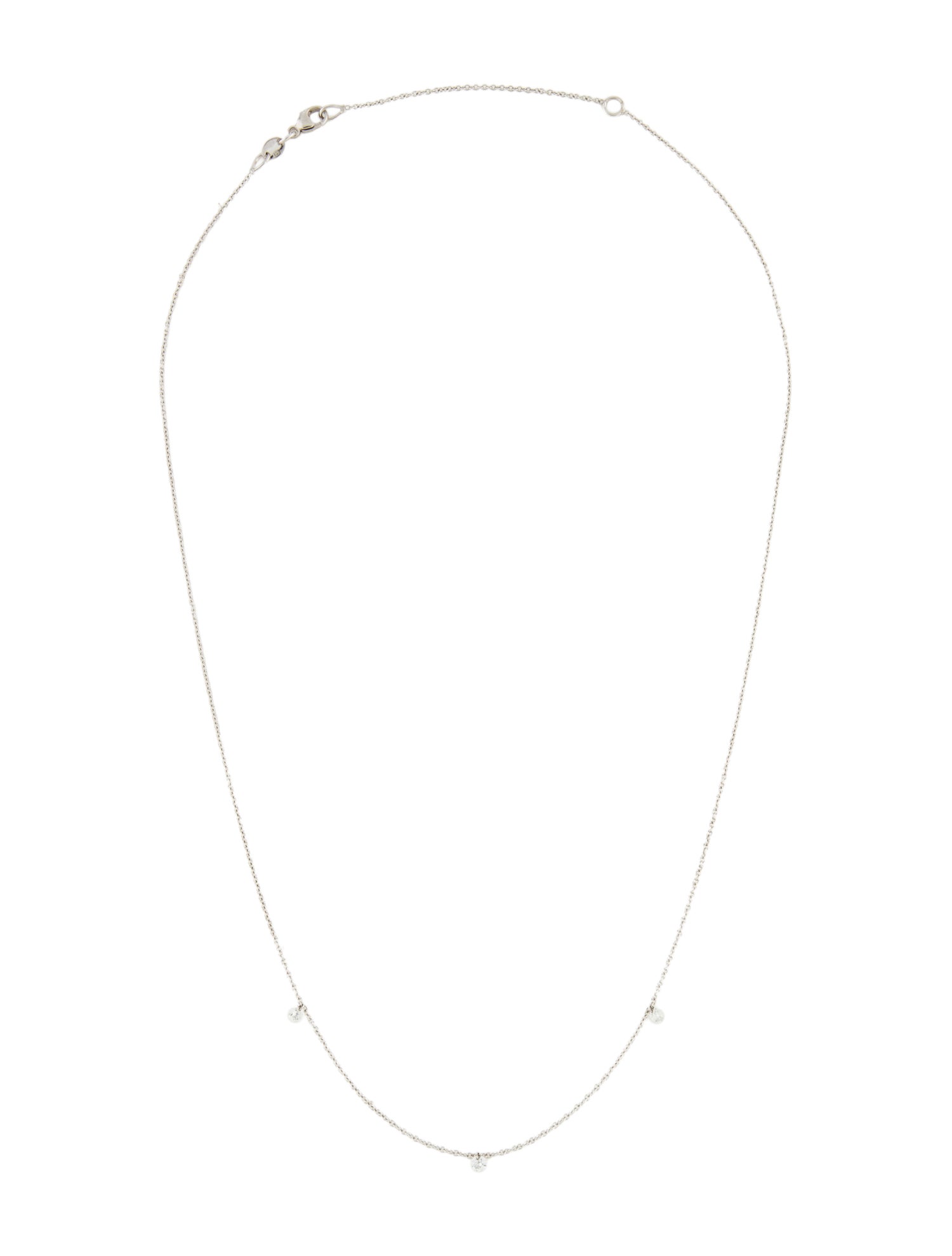 Bony Levy 18K Diamond 3 Station Necklace