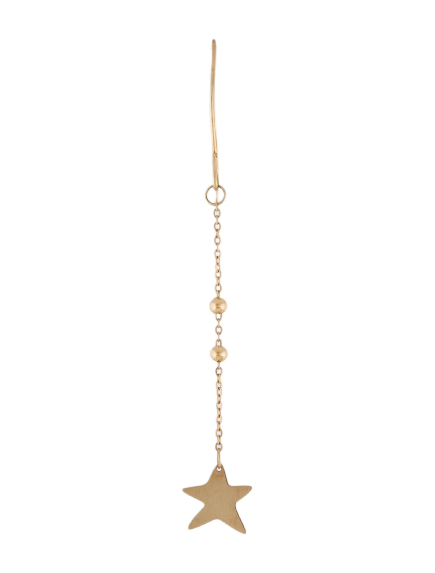 Bony Levy 14K Star Single Drop Earring