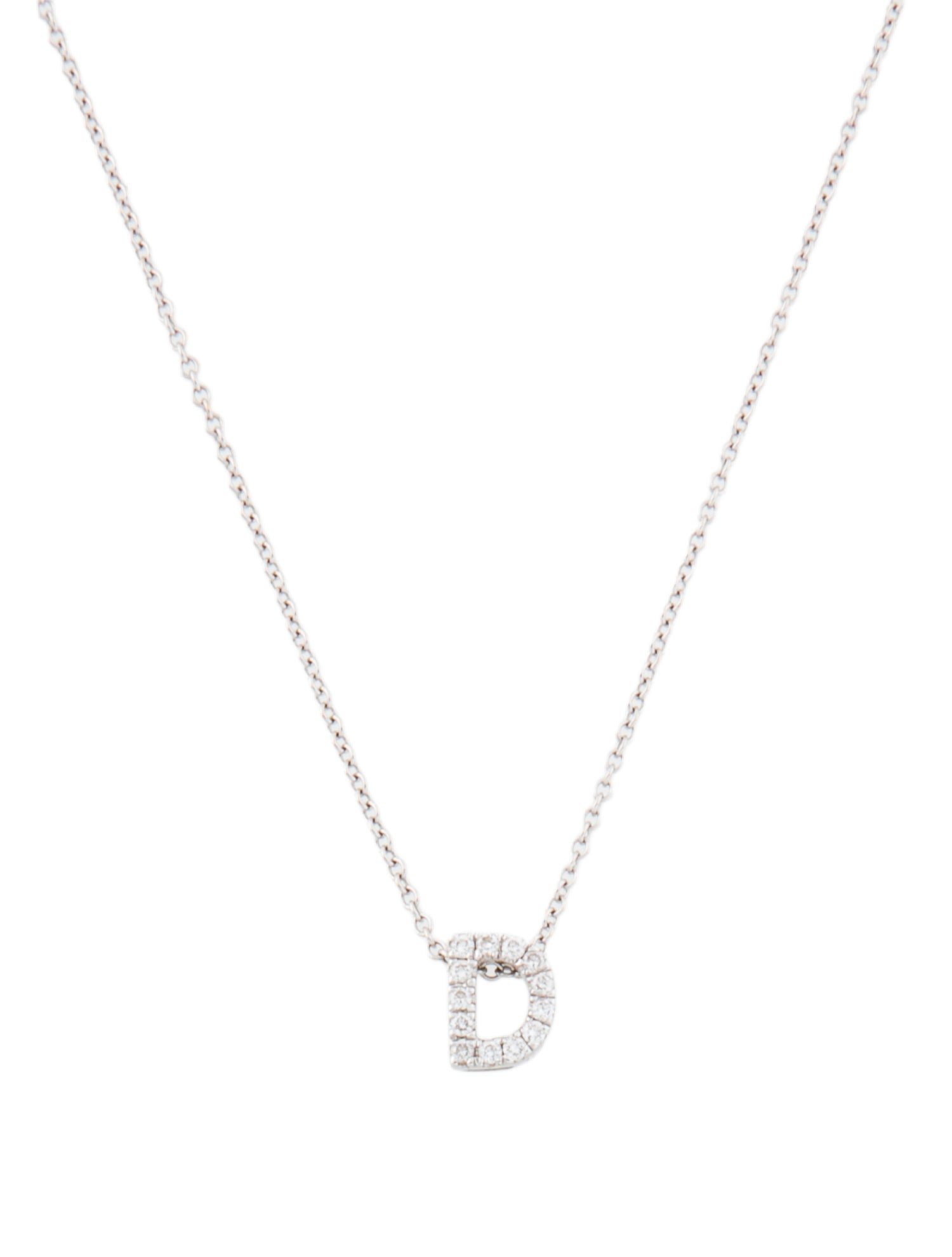 Bony Levy 18K Diamond Icon Pavé Initial 'D' Pendant Necklace