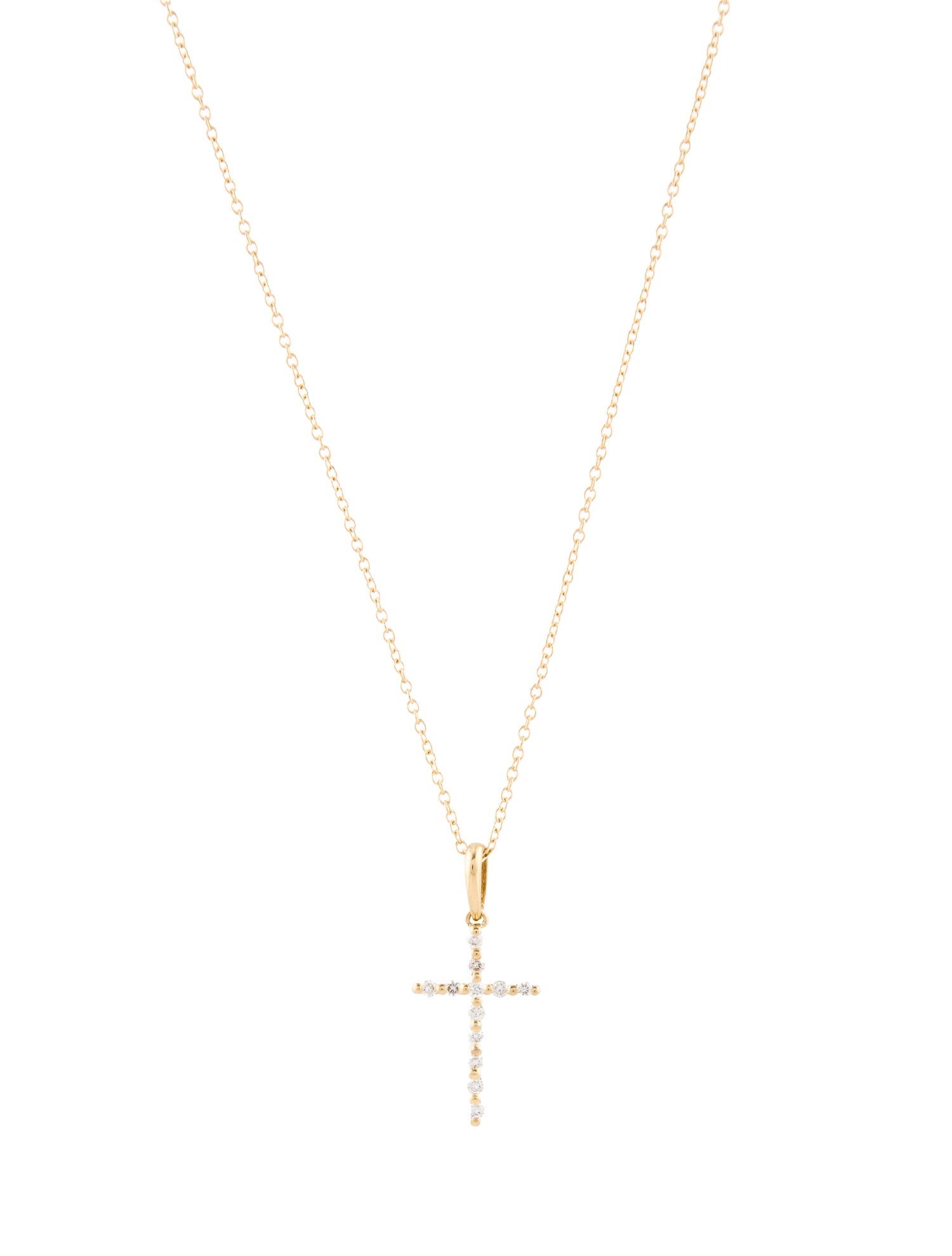 Bony Levy 18K Diamond Cross Pendant Necklace