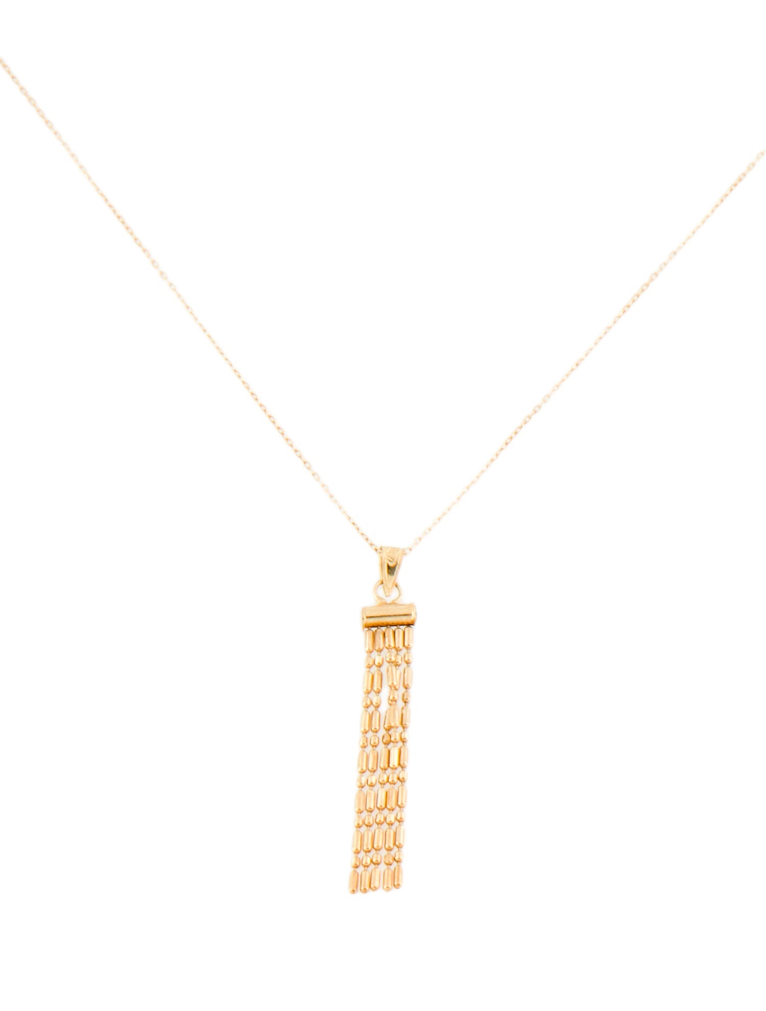 Bony Levy 14K Tassel Pendant Necklace