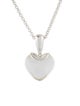 Annika Inez Quartz Heart Drop Pendant Necklace
