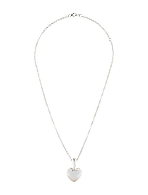 Annika Inez Quartz Heart Drop Pendant Necklace